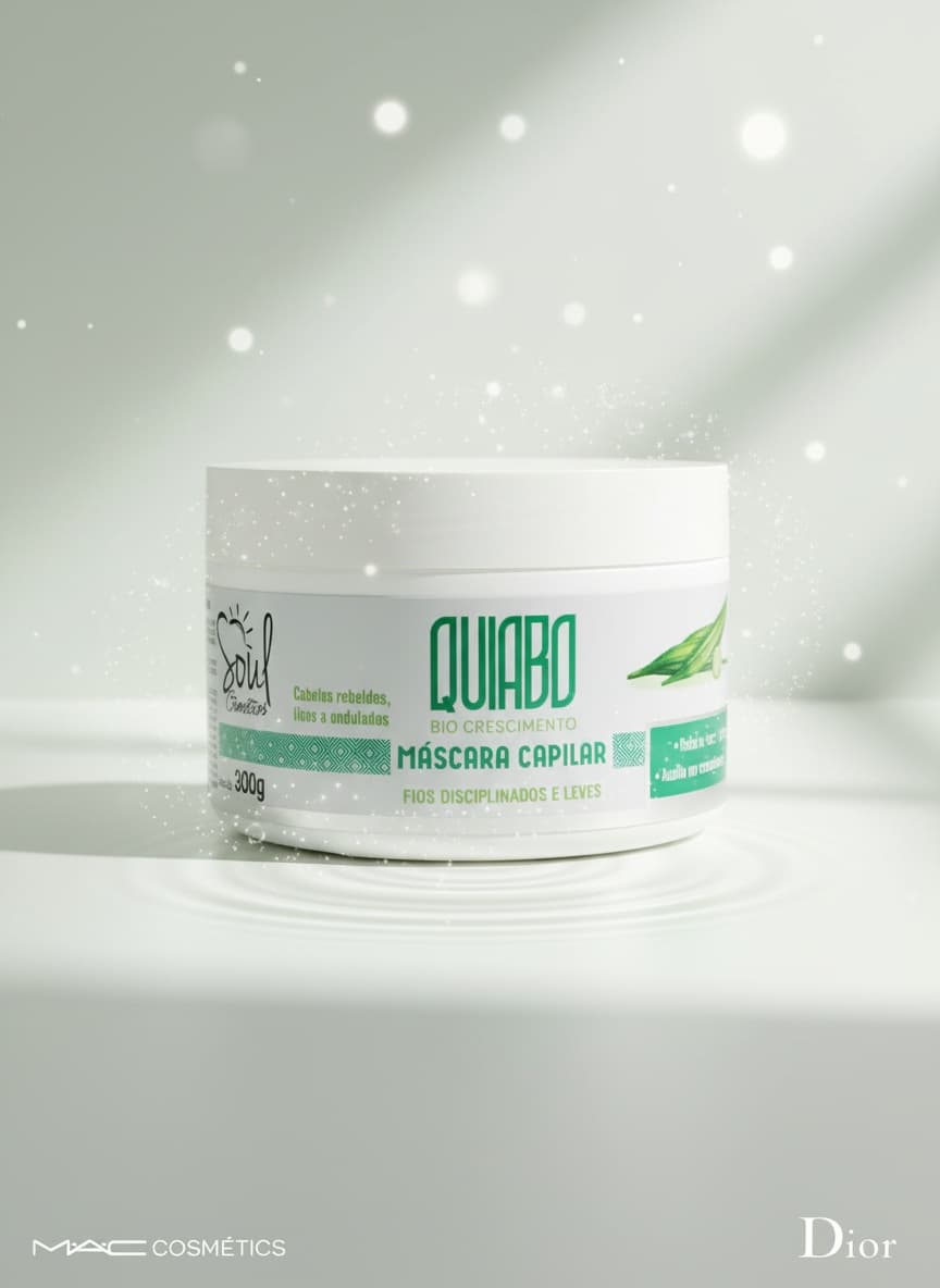 Mascara Capilar Quiabo Bio Crescimento Soul Cosmeticos 300g