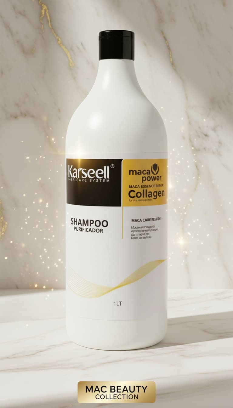 Shampoo Purificador Karseell Maca Power Collagen 1L Limpeza Profunda