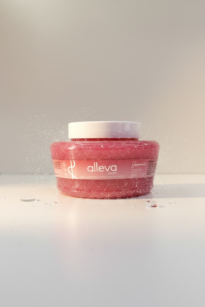 Geleia Hidratante Corporal Alleva Skin Shimmer 250ml Hidratante com Brilho