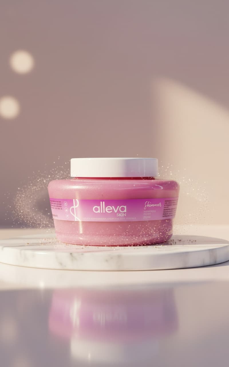 Geleia Iluminadora Corporal Alleva Skin Rose Essence Shimmer 250ml