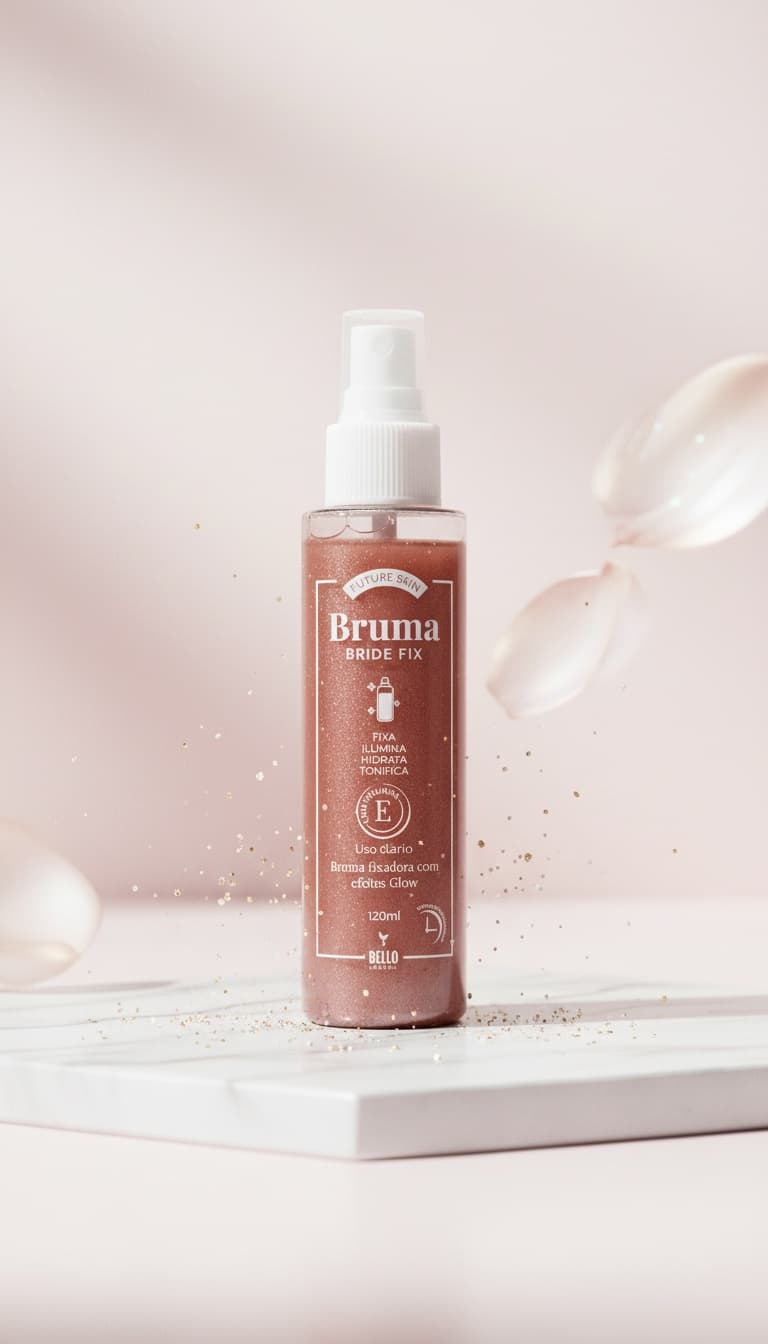 Bruma Bride Fix Rose Glow Future Skin 120ml Efeito Glow Rose Bello Charme
