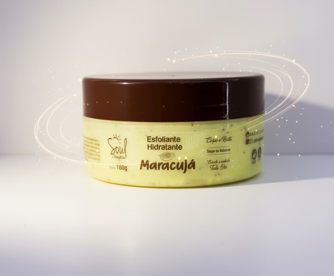 Esfoliante Hidratante Maracuja Soul Cosmeticos 180g