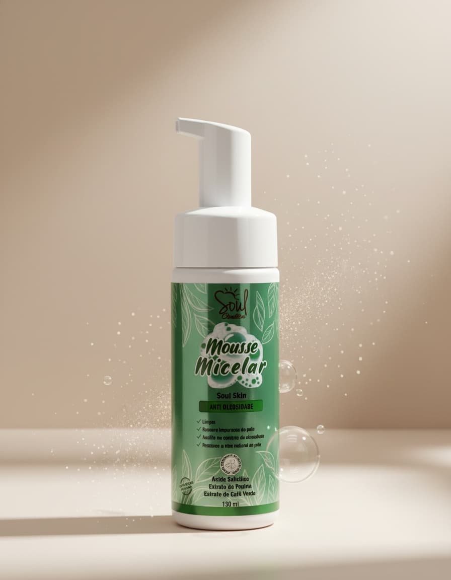 Mousse Micelar Anti Oleosidade Soul Skin 150ml