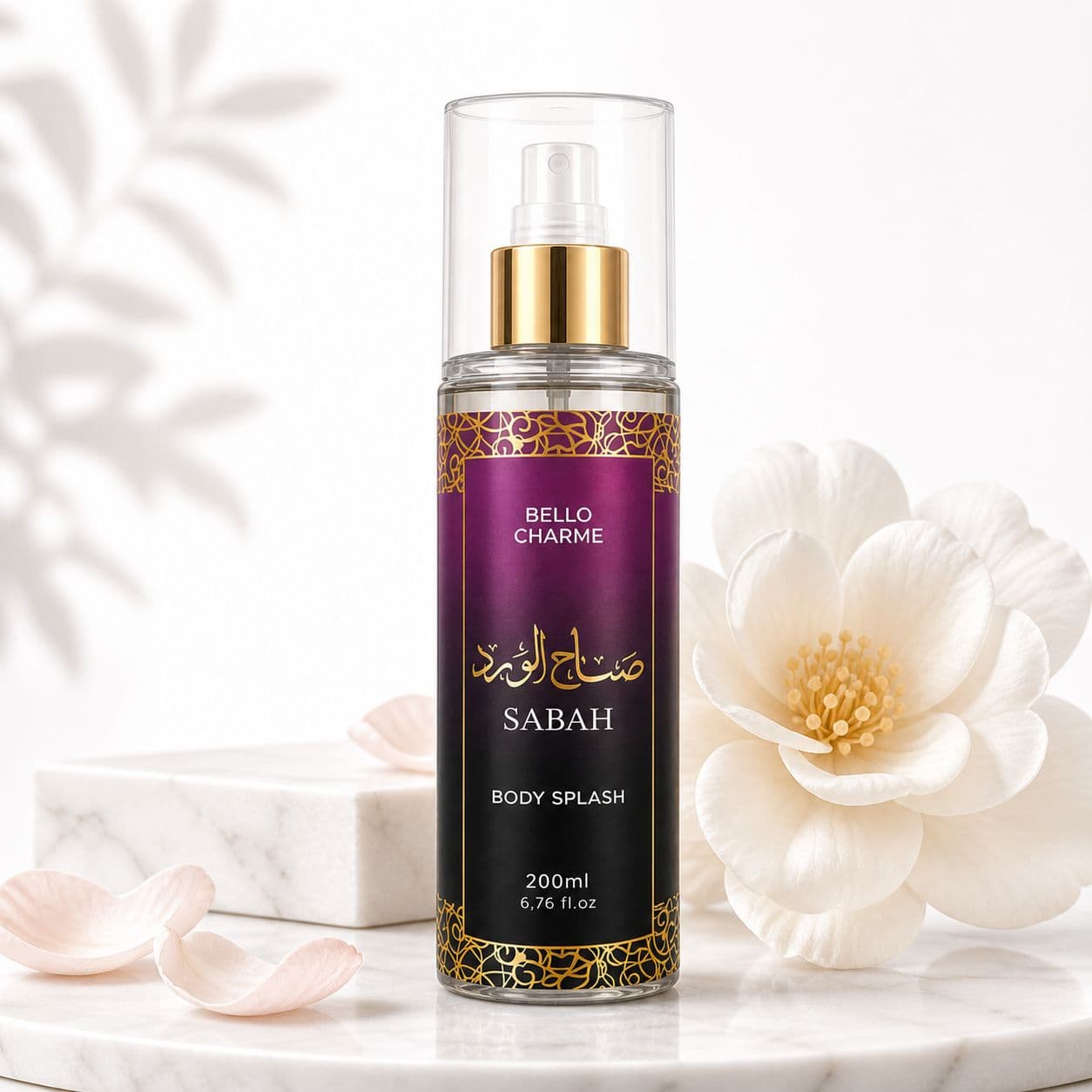 Perfume Body Splash Sabah Linha Árabe Bello Charme 200ml - imagem 1