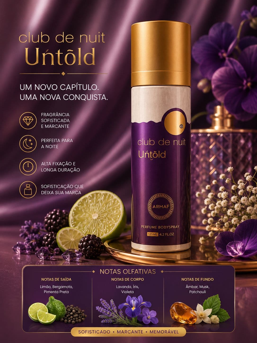 Body Spray Club de Nuit Untold Armaf - imagem 1